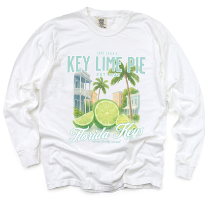 Aunt Sally's Key Lime Pie  - Comfort Colors Long Sleeve Premium T Shirt