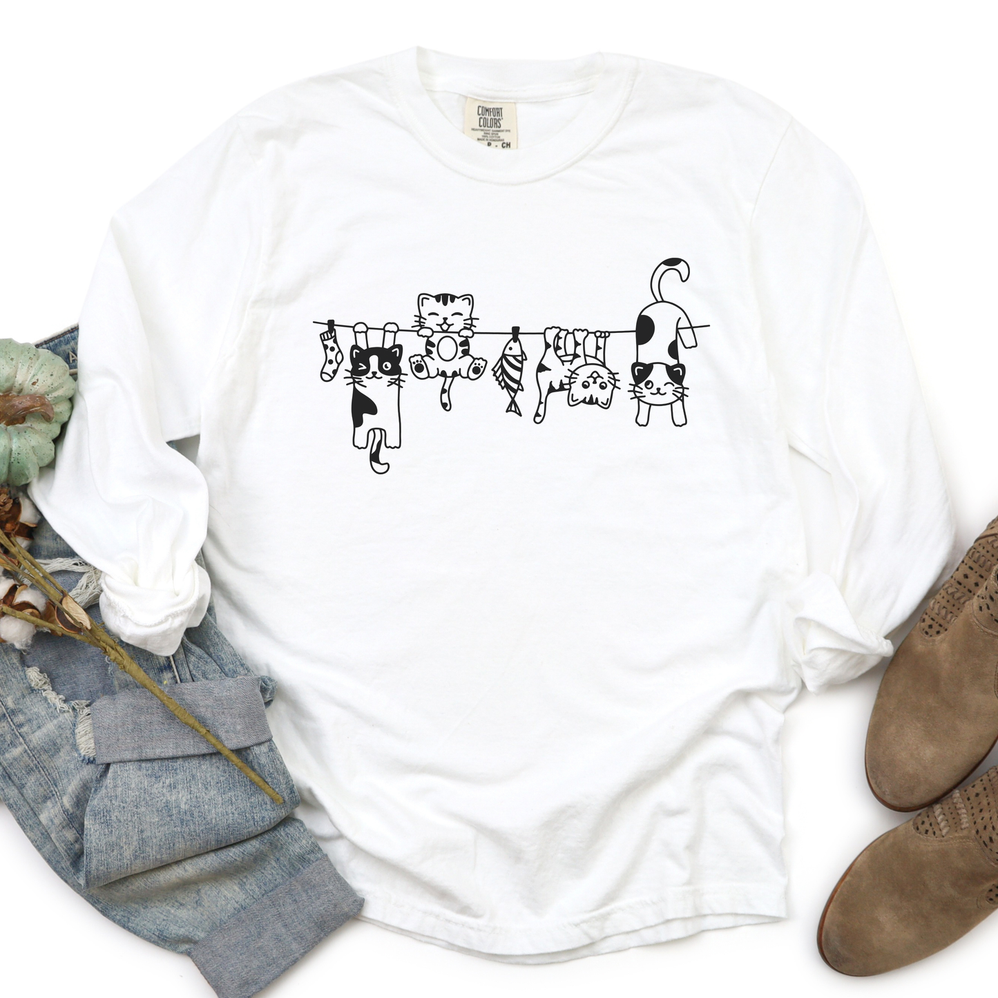 Cats - Comfort Colors Long Sleeve Premium T Shirt