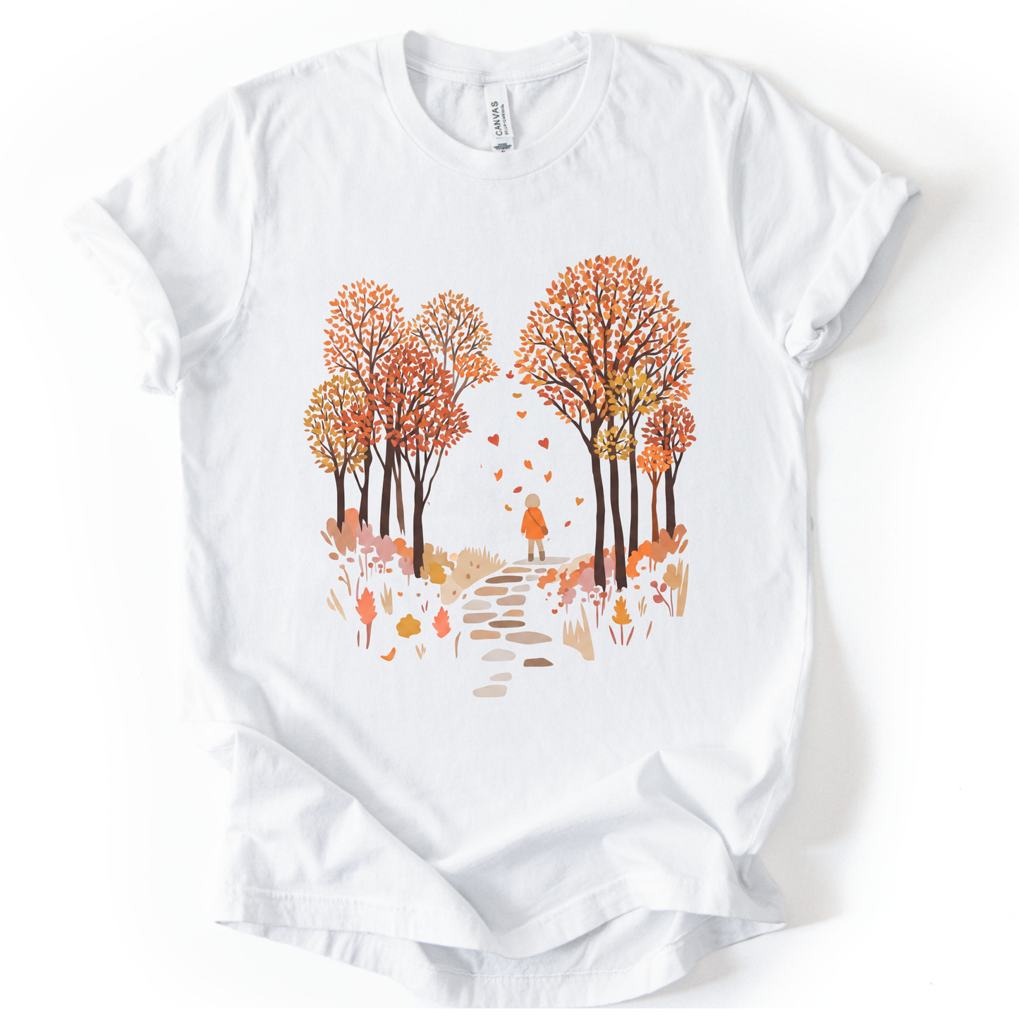 Autumn Walks - Bella Canvas Super Soft Straight Cut T shirt