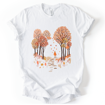 Autumn Walks - Bella Canvas Super Soft Straight Cut T shirt