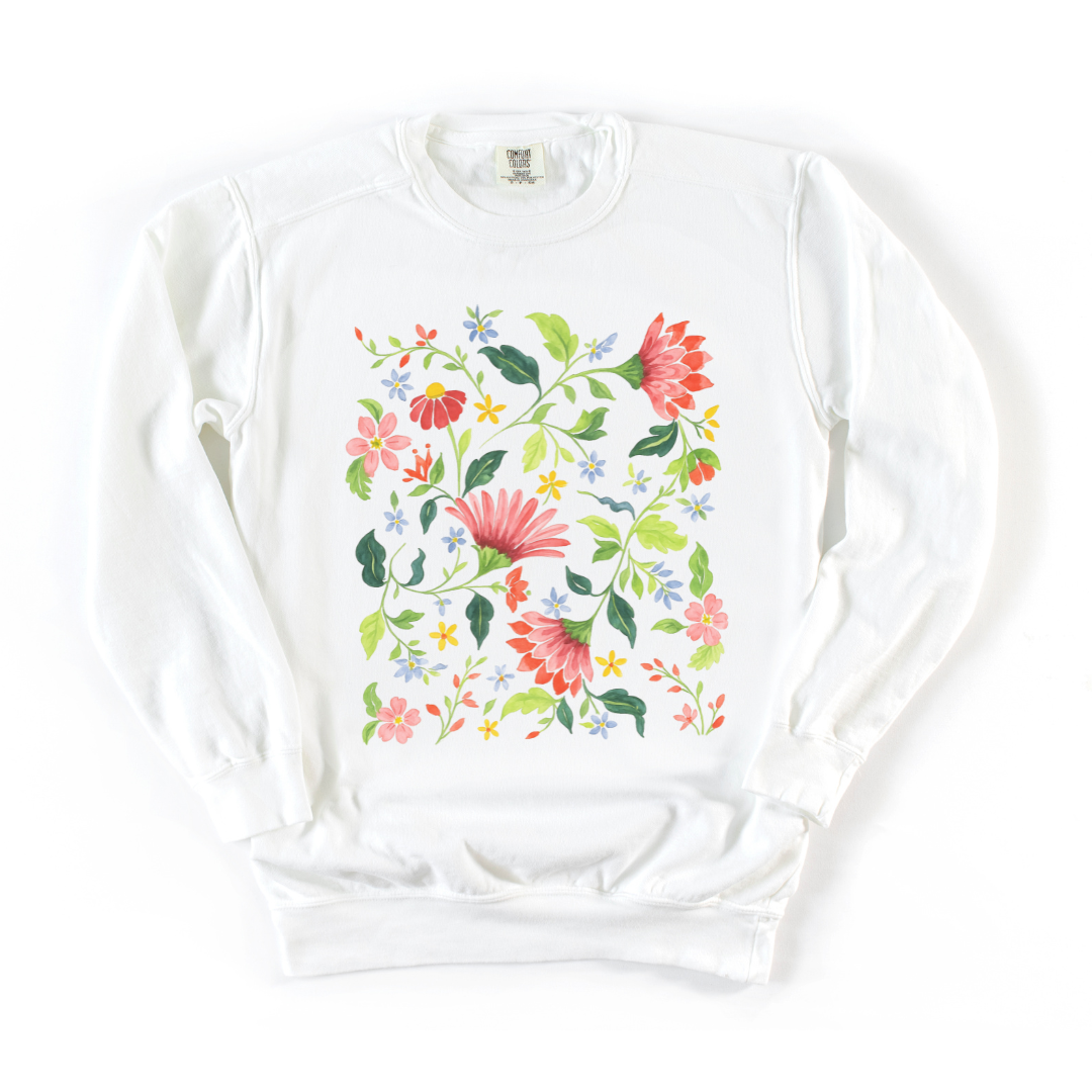 Botanical Bliss - Comfort Colors Premium Heavyweight Sweatshirt