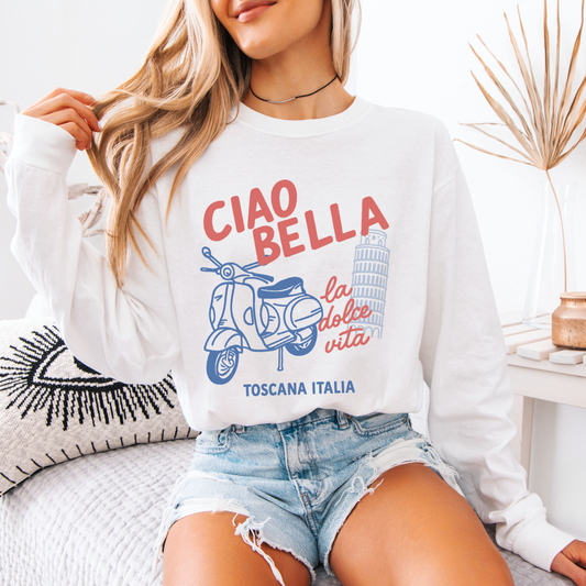 Ciao Bella - Comfort Colors Premium Long Sleeve T Shirt