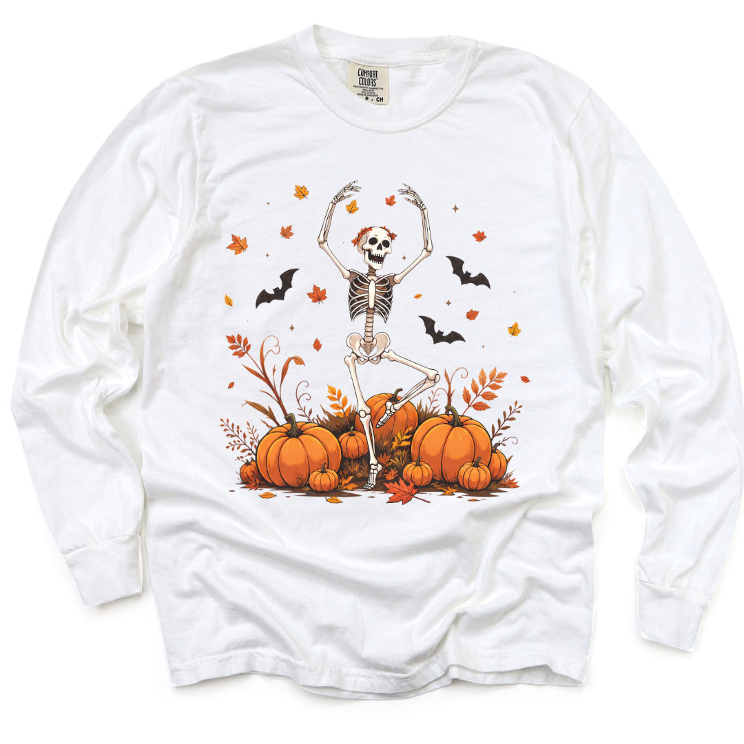 Dancing in the Pumpkin Patch - Comfort Colors Long Sleeve Premium T Shirt