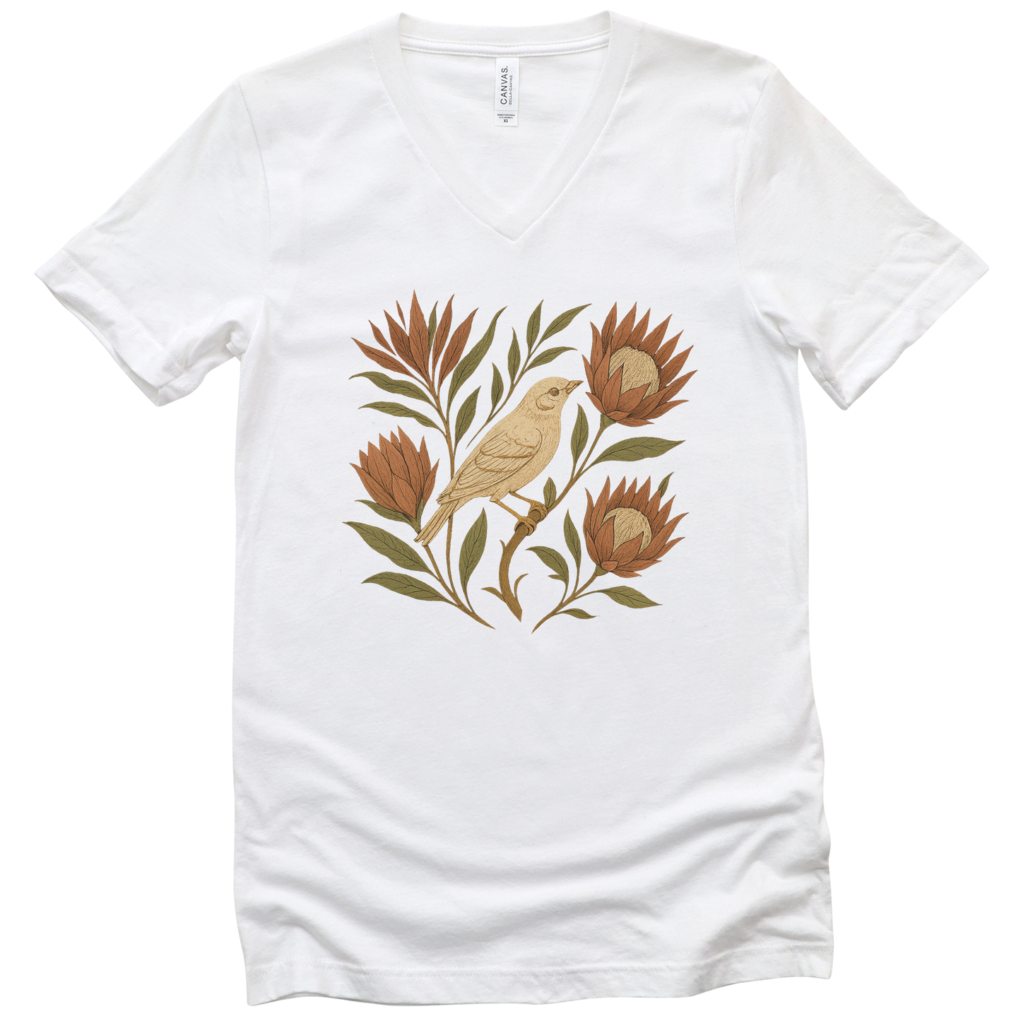 Nature's Chorus - Short Sleeve V-Neck Tee