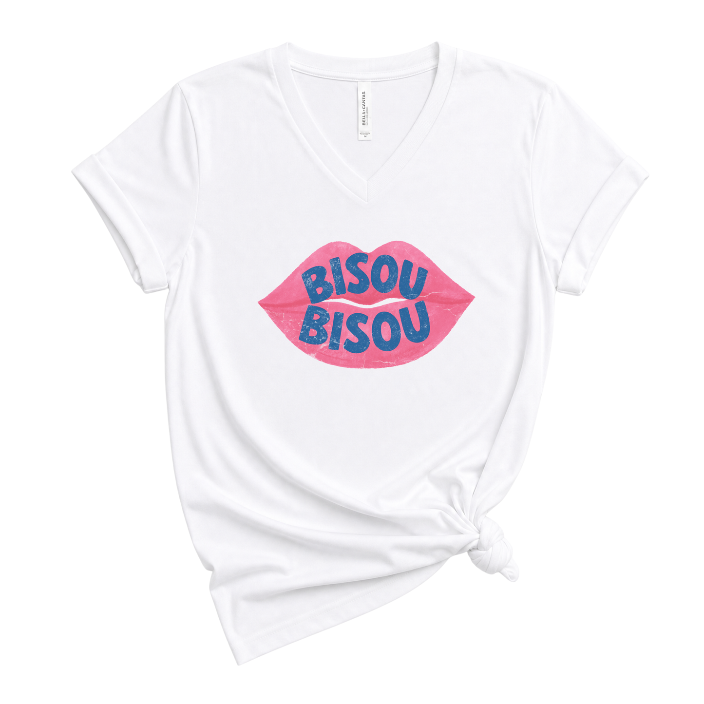 Bisou  - Short Sleeve V-Neck Tee