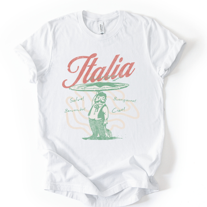 Greetings From Italia - Bella Canvas Super Soft Fitted T Shirt