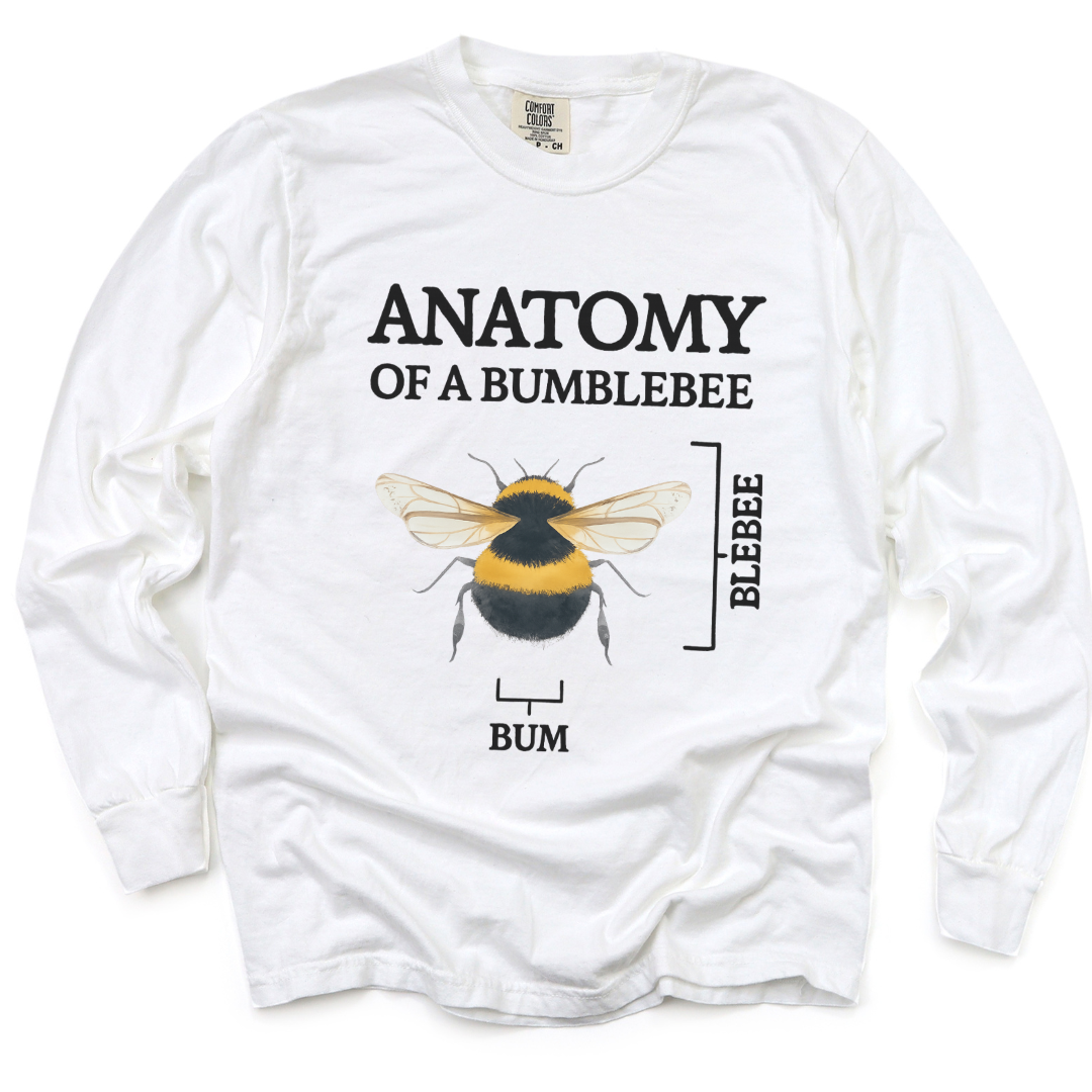 Anatomy Of A Bumblebee - Comfort Colors Long Sleeve Premium T Shirt
