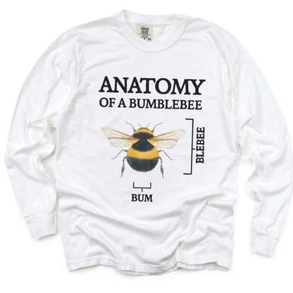 Anatomy Of A Bumblebee - Comfort Colors Long Sleeve Premium T Shirt
