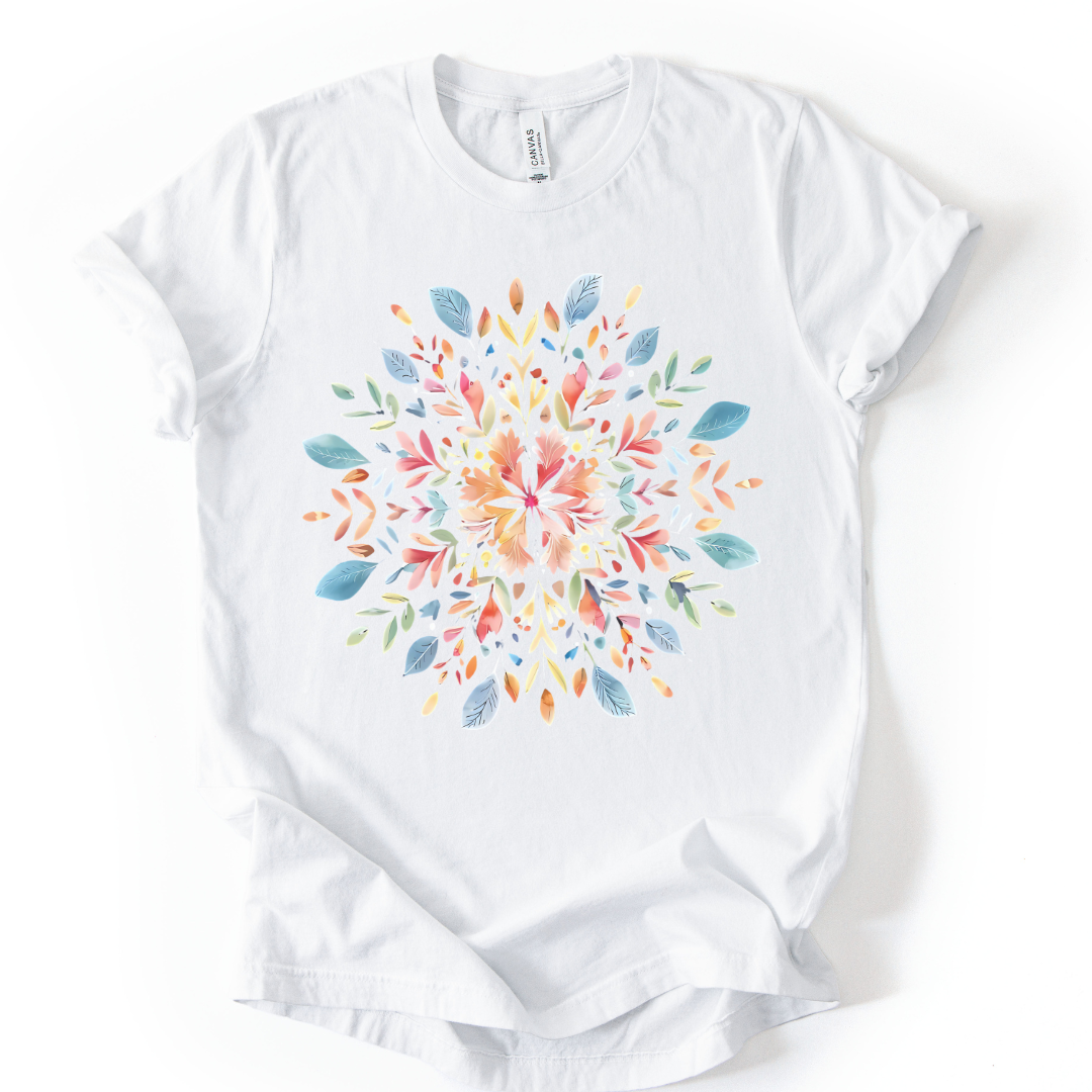 Plant Mandala - Bella Canvas Super Soft Standard Fit T Shirt