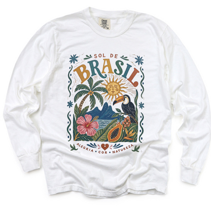 Brazil - Comfort Colors Long Sleeve Premium T Shirt