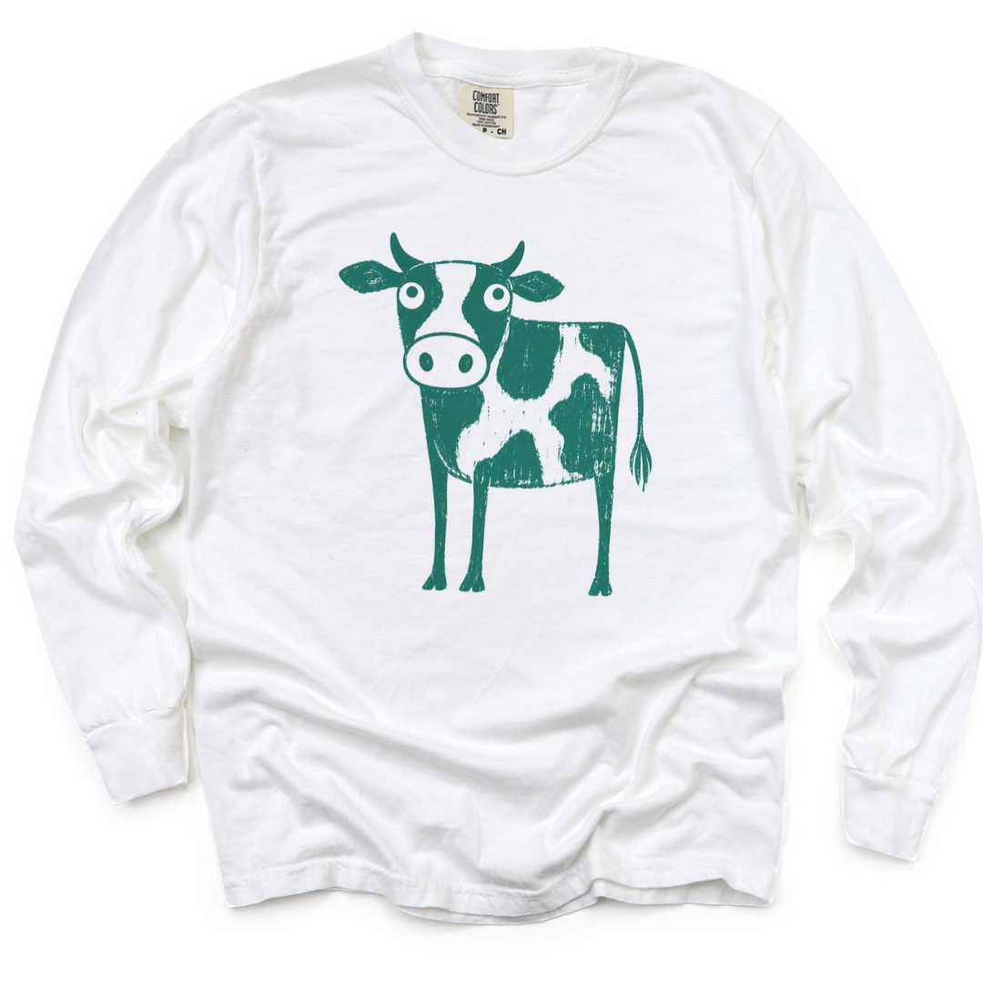 Cow - Comfort Colors Long Sleeve Premium T Shirt