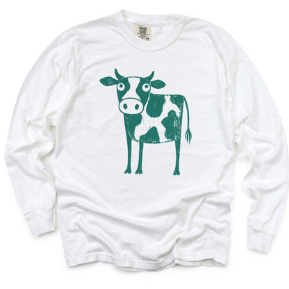 Cow - Comfort Colors Long Sleeve Premium T Shirt