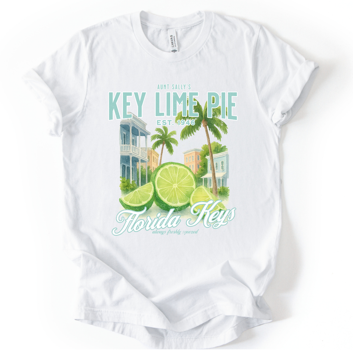 Aunt Sally's Key Lime Pie - Bella Canvas Super Soft Straight Cut T shirt