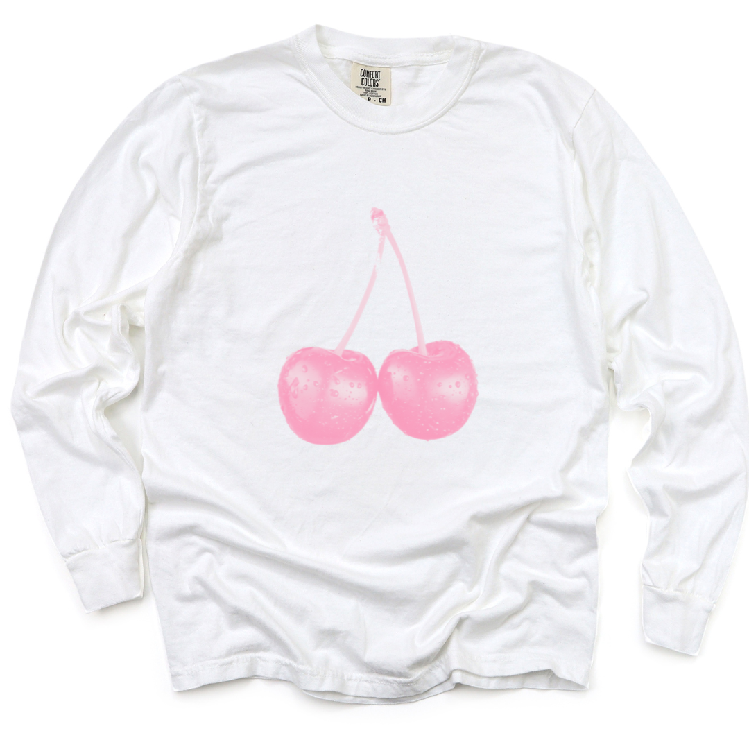 Cherries  - Comfort Colors Long Sleeve Premium T Shirt