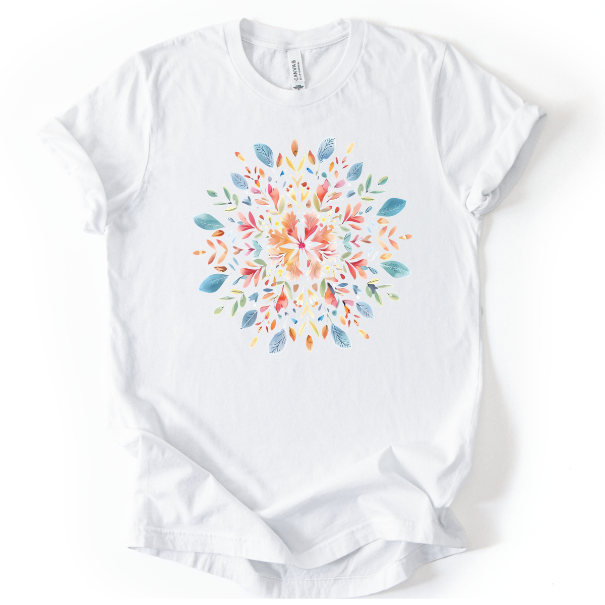 Plant Mandala - Bella Canvas Super Soft Straight Cut T shirt