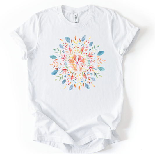 Plant Mandala - Bella Canvas Super Soft Straight Cut T shirt