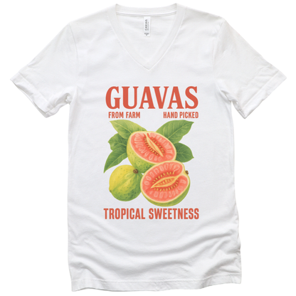 Guavas Tropical Sweetness Tee - Short Sleeve V Neck