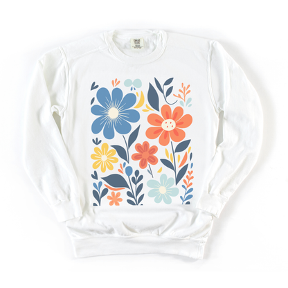 Floral Riot - Comfort Colors Premium Heavyweight Sweatshirt