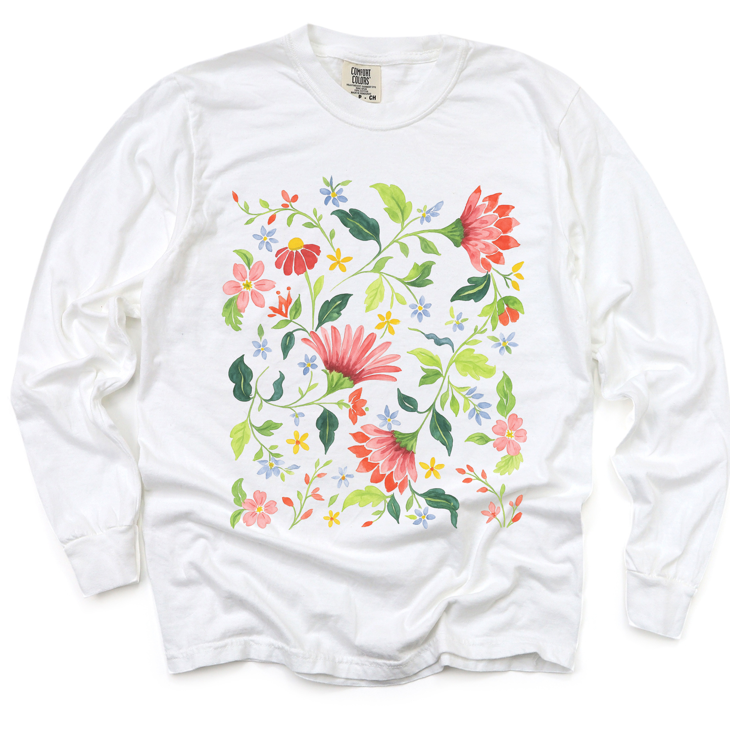 Botanical Bliss - Comfort Colors Premium Long Sleeve T Shirt