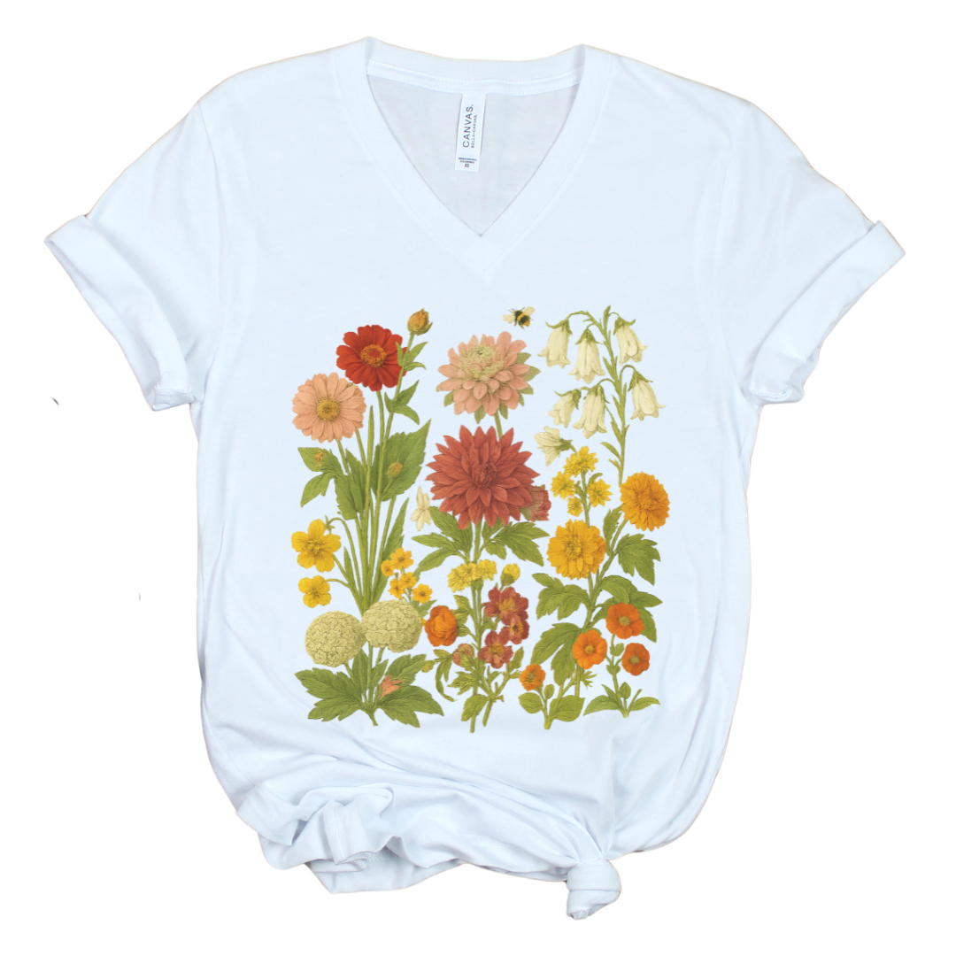 Secret Garden - Bella Canvas Short Sleeve V Neck