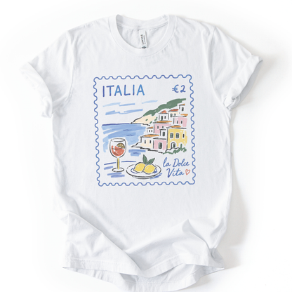 Postage from Positano - Bella Canvas Super Soft Fitted T Shirt