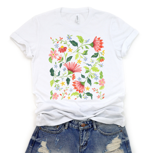 Botanical Bliss - Bella Canvas Super Soft T Shirt