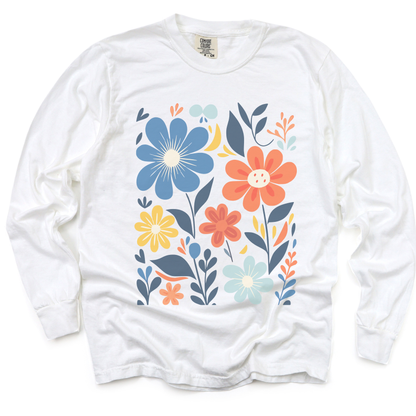 Floral Riot - Comfort Colors Premium Long Sleeve T Shirt