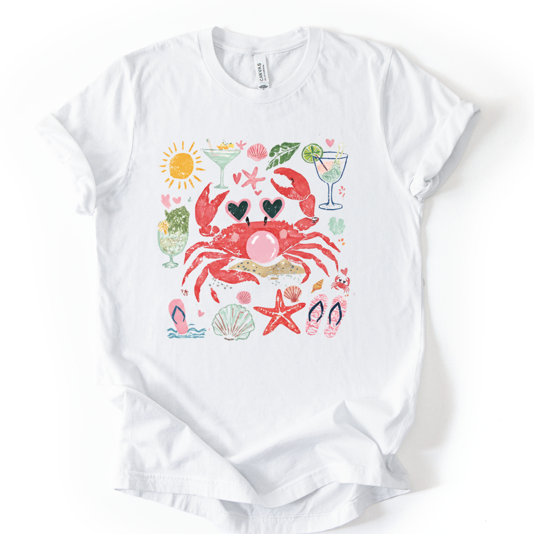 Crab - Bella Canvas Super Soft Straight Cut T shirt