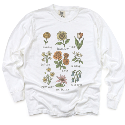 Botanical Sketchbook - Comfort Colors Premium Long Sleeve T Shirt