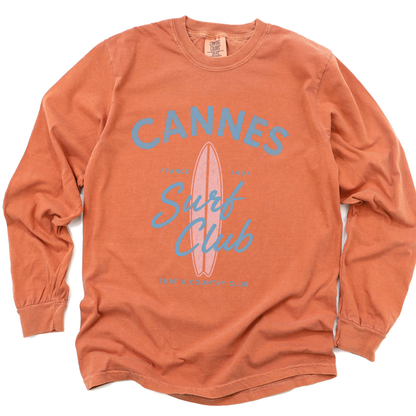 Cannes Surf Club - Comfort Colors Long Sleeve Premium T Shirt