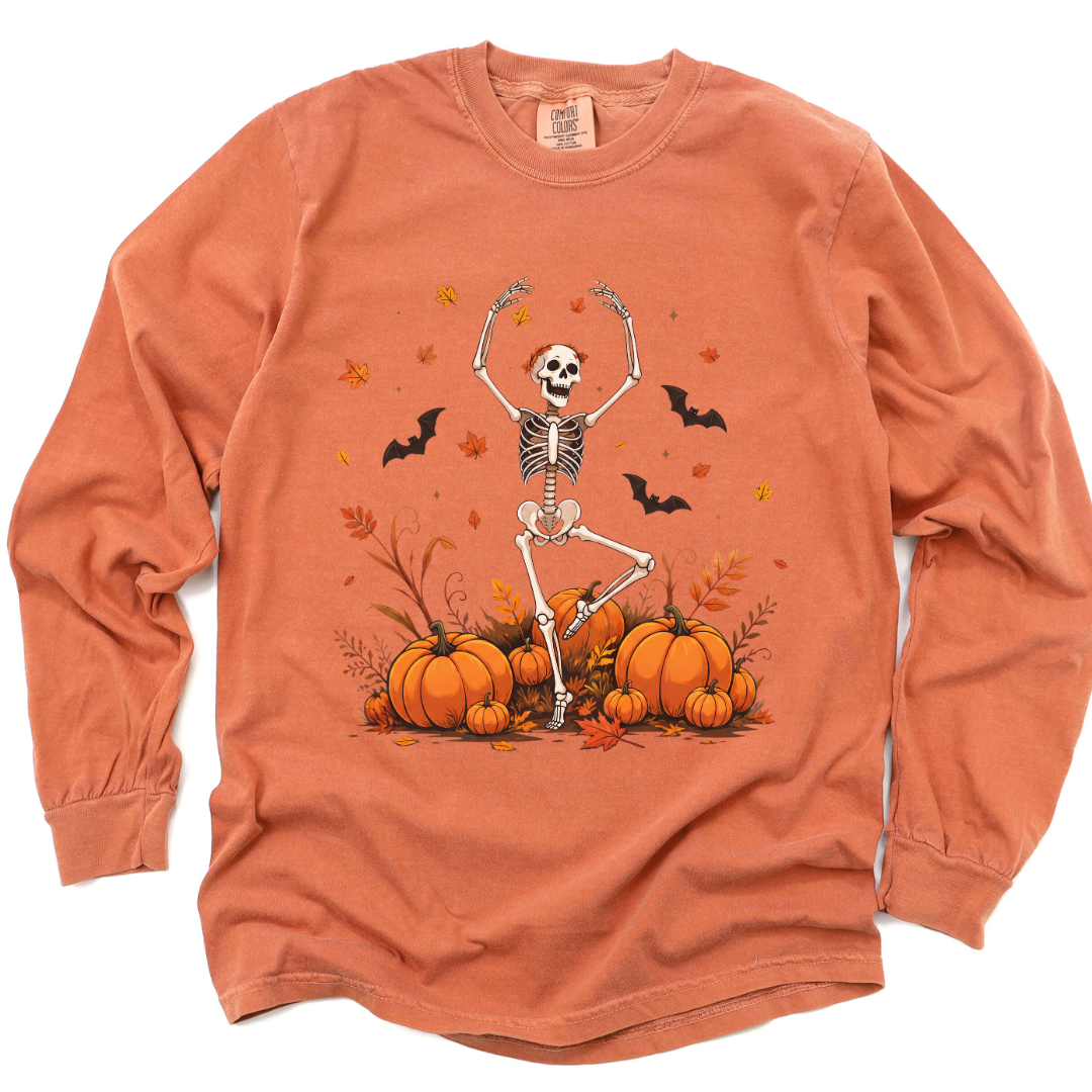 Dancing in the Pumpkin Patch - Comfort Colors Long Sleeve Premium T Shirt