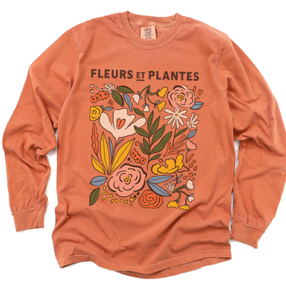 Fleurs Et Plantes - Comfort Colors Premium Long Sleeve T Shirt