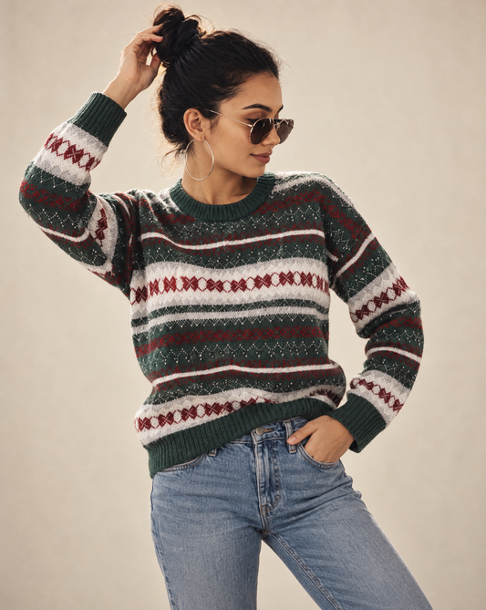 Zigzag Pattern Sweater